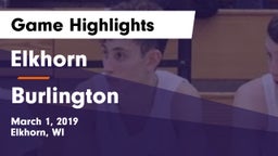 Elkhorn  vs Burlington  Game Highlights - March 1, 2019