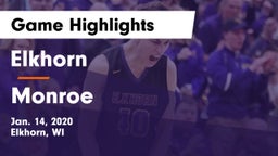 Elkhorn  vs Monroe  Game Highlights - Jan. 14, 2020