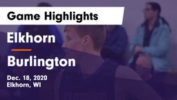 Elkhorn  vs Burlington  Game Highlights - Dec. 18, 2020