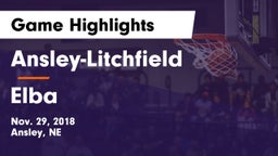 Ansley-Litchfield  vs Elba  Game Highlights - Nov. 29, 2018