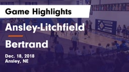 Ansley-Litchfield  vs Bertrand  Game Highlights - Dec. 18, 2018