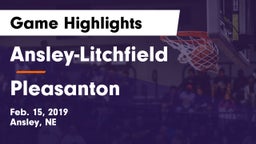 Ansley-Litchfield  vs Pleasanton  Game Highlights - Feb. 15, 2019