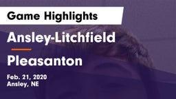 Ansley-Litchfield  vs Pleasanton  Game Highlights - Feb. 21, 2020