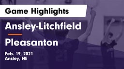 Ansley-Litchfield  vs Pleasanton  Game Highlights - Feb. 19, 2021