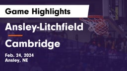 Ansley-Litchfield  vs Cambridge  Game Highlights - Feb. 24, 2024