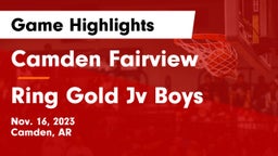 Camden Fairview  vs Ring Gold Jv Boys Game Highlights - Nov. 16, 2023