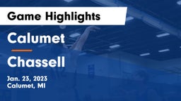 Calumet  vs Chassell Game Highlights - Jan. 23, 2023