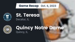 Recap: St. Teresa  vs. Quincy Notre Dame 2023