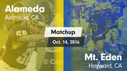 Matchup: Alameda  vs. Mt. Eden  2016
