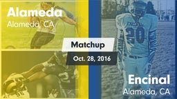 Matchup: Alameda  vs. Encinal  2016