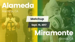 Matchup: Alameda  vs. Miramonte  2017