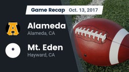 Recap: Alameda  vs. Mt. Eden  2017