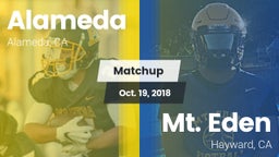 Matchup: Alameda  vs. Mt. Eden  2018