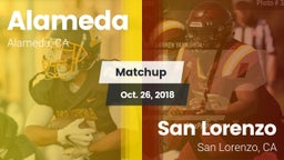 Matchup: Alameda  vs. San Lorenzo  2018
