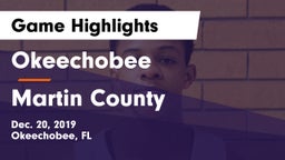 Okeechobee  vs Martin County  Game Highlights - Dec. 20, 2019