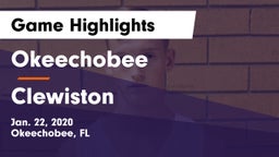 Okeechobee  vs Clewiston Game Highlights - Jan. 22, 2020