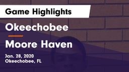 Okeechobee  vs Moore Haven  Game Highlights - Jan. 28, 2020