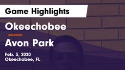 Okeechobee  vs Avon Park  Game Highlights - Feb. 3, 2020