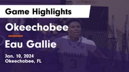 Okeechobee  vs Eau Gallie  Game Highlights - Jan. 10, 2024