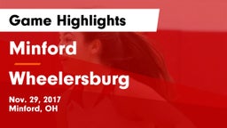 Minford  vs Wheelersburg  Game Highlights - Nov. 29, 2017