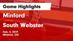 Minford  vs South Webster  Game Highlights - Feb. 4, 2019