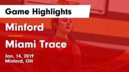 Minford  vs Miami Trace  Game Highlights - Jan. 14, 2019