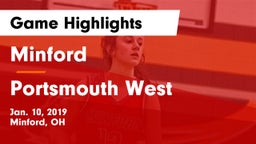 Minford  vs Portsmouth West  Game Highlights - Jan. 10, 2019