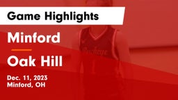 Minford  vs Oak Hill  Game Highlights - Dec. 11, 2023