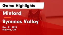 Minford  vs Symmes Valley  Game Highlights - Dec. 21, 2023