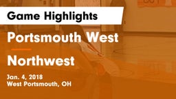 Portsmouth West  vs Northwest  Game Highlights - Jan. 4, 2018