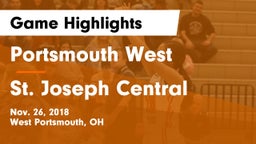 Portsmouth West  vs St. Joseph Central Game Highlights - Nov. 26, 2018