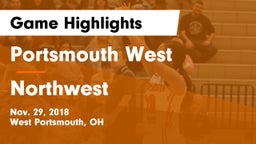 Portsmouth West  vs Northwest  Game Highlights - Nov. 29, 2018