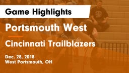 Portsmouth West  vs Cincinnati Trailblazers Game Highlights - Dec. 28, 2018