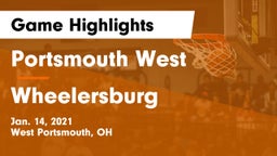 Portsmouth West  vs Wheelersburg  Game Highlights - Jan. 14, 2021