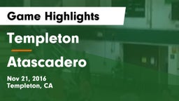 Templeton  vs Atascadero  Game Highlights - Nov 21, 2016