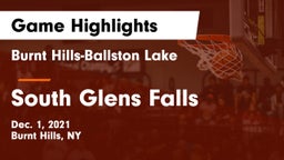 Burnt Hills-Ballston Lake  vs South Glens Falls  Game Highlights - Dec. 1, 2021
