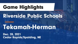 Riverside Public Schools vs Tekamah-Herman  Game Highlights - Dec. 28, 2021