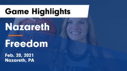 Nazareth  vs Freedom  Game Highlights - Feb. 20, 2021