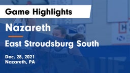 Nazareth  vs East Stroudsburg  South Game Highlights - Dec. 28, 2021