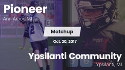 Matchup: Pioneer  vs. Ypsilanti Community  2017