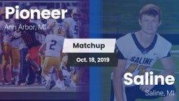 Matchup: Pioneer  vs. Saline  2019
