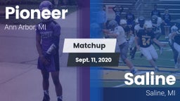 Matchup: Pioneer  vs. Saline  2020