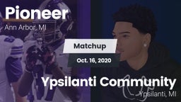 Matchup: Pioneer  vs. Ypsilanti Community  2020