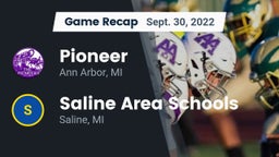Recap: Pioneer  vs. Saline Area Schools 2022