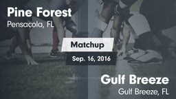 Matchup: Pine Forest High vs. Gulf Breeze  2016