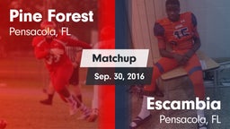 Matchup: Pine Forest High vs. Escambia  2016
