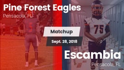 Matchup: Pine Forest Eagles vs. Escambia  2018