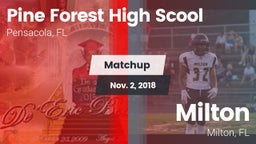 Matchup: Pine Forest Eagles vs. Milton  2018