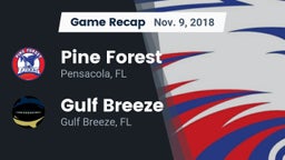 Recap: Pine Forest  vs. Gulf Breeze  2018