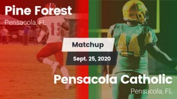 Matchup: Pine Forest Eagles vs. Pensacola Catholic  2020